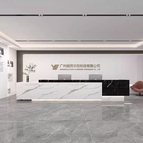 定制大理石办公服务台 简约风格在公司大厅、酒店前台与收银场景中的设计与应用